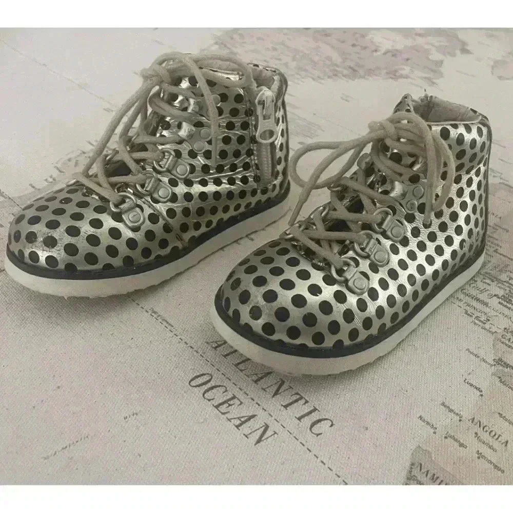 AKID Polka Dot Boots Size 7